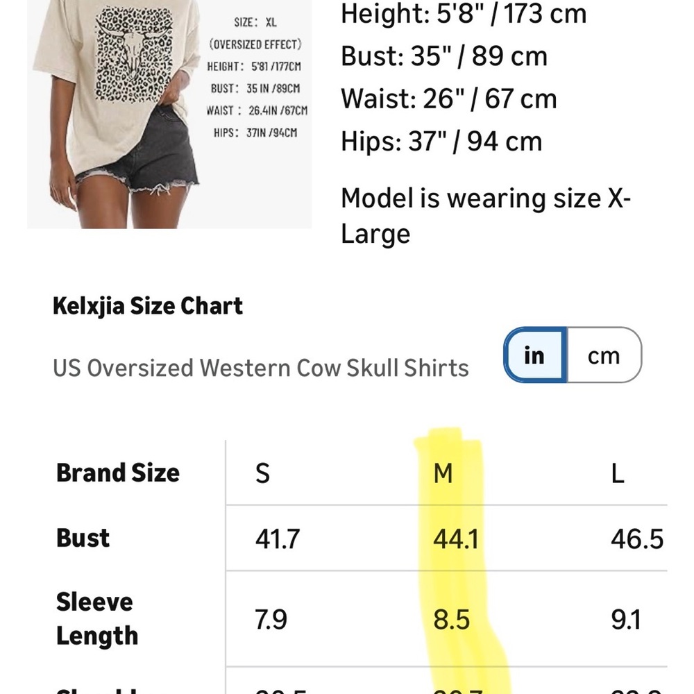 Beige Graphic T-Shirt with Bull Skull Design - Picture 3 of 3